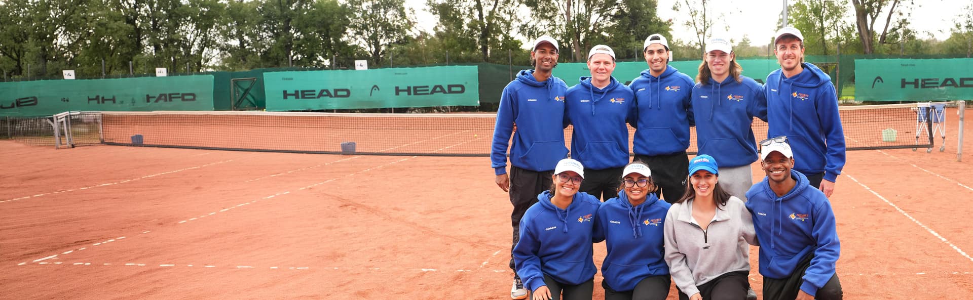 Futures Tennis Academy coaching team on court